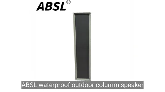 Altavoz PA de 80 W y 6,5′′, columna exterior impermeable y ensanchada con tweeter