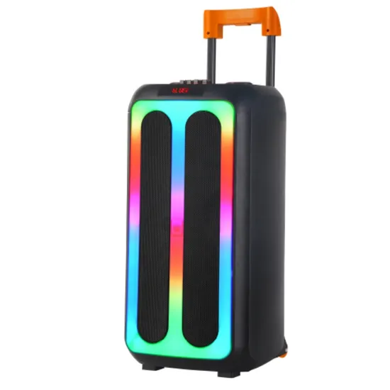 Altavoz inalámbrico portátil para exteriores NDR de 8 pulgadas con graves potentes y sonido personalizado de rango completo para fiestas