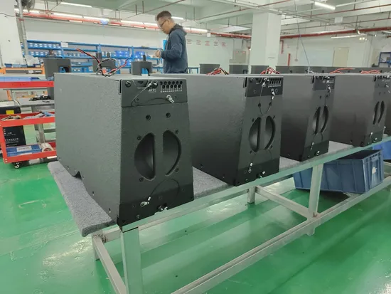 Altavoces activos autoamplificados de 15 pulgadas para sistema de PA de matriz lineal