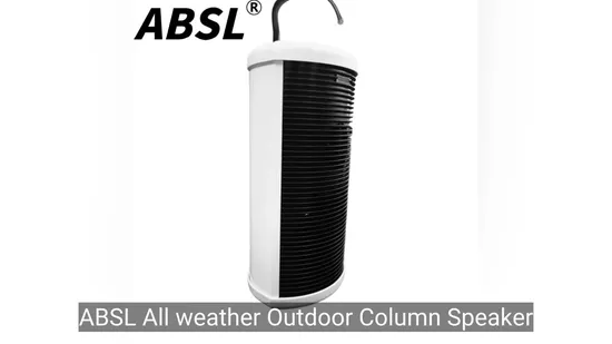 Altavoz PA de columna exterior impermeable y ensanchado de 6,5′′, 110 V, 120 W de potencia