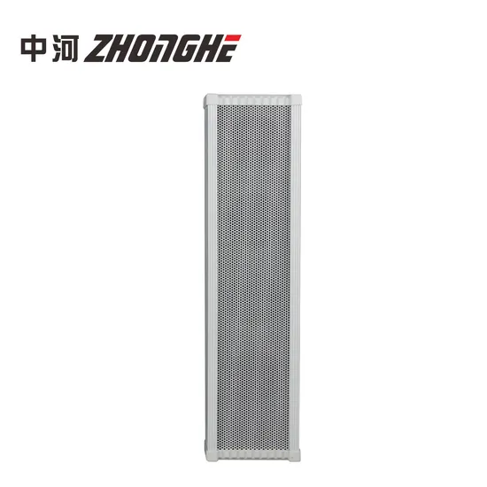 Altavoz de columna impermeable para exteriores, de material plástico y aluminio