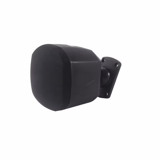 Minialtavoz de pared de rango completo de 4 pulgadas, 20 W, 16 ohmios, resistente al agua IP66, color negro, para sistema de megafonía exterior