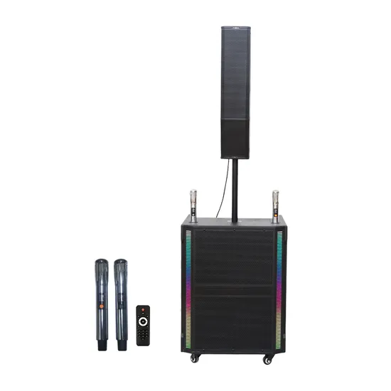 Altavoces de columna de sonido de matriz activa portátil de 18 pulgadas y 300 W de alta calidad