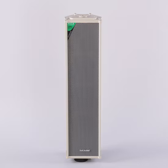 Altavoz de columna exterior metálico para megafonía, apto para todo tipo de climas