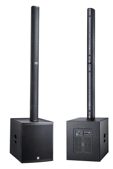Altavoces de columna de matriz en línea activa + matriz en línea de columna + sistema de altavoces de columna activos de 8 x 4′ ′